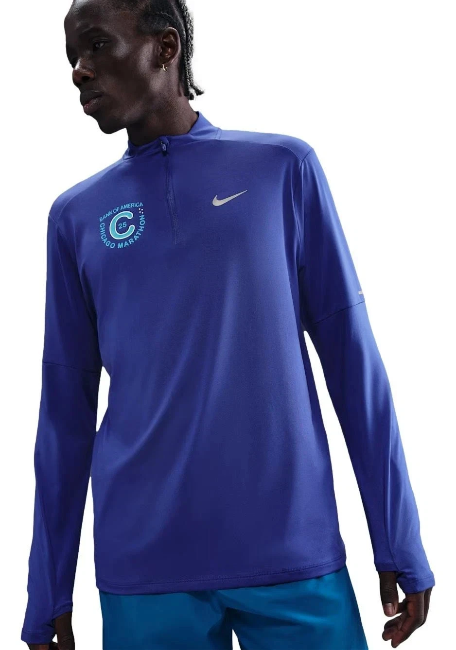 New Men 2025 BOA Nike Chicago Marathon Element 1/4-Zip Shirt HQ4199-539 2XL