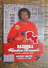 2005 Topps Bazooka - Rookie Threads Roddy White #BZR-RW (MEM, RC)