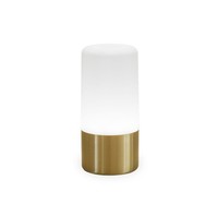 Akku Tischlampe Tragbar Led Dimmer Farbwechsel H: 19 Cm Gold IP44 AußEn Leuchte