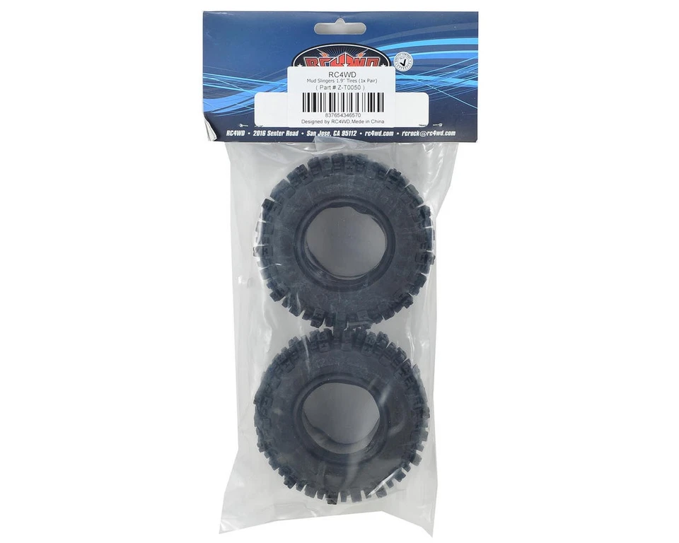 RC4WD Mud Slingers 1.9" Rock Crawler Tires (2) (X3) [RC4ZT0050] - Image 2 of 2