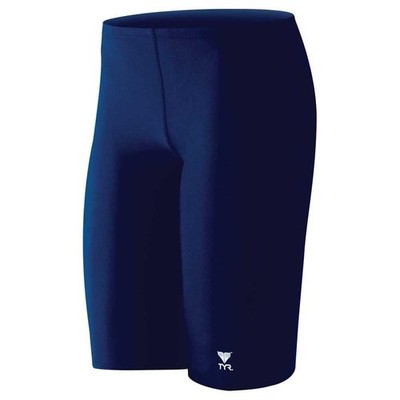 TYR Sport Boys' Solid Swim Jammers - Youth Swim Suit Navy Size 28