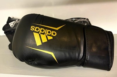 adidas Speed 100 Training Boxing Gloves 10 oz Black/Gold S adiSBG100
