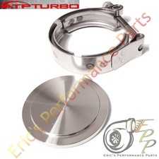 Atp Turbo Wastegate Flange Clamp Block-off Kit For Tial Mvs V-band 38mm 39mm
