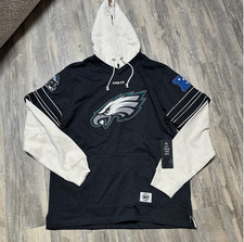 47 Brand Philadelphia Eagles Split Zone Cornerback Duo Sudadera con Capucha Para Hombres XXL 2XL NFL