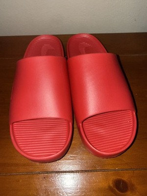Nike Calm Slide Sandals Mens Size 10M/11W Red Water Comfort Casual 