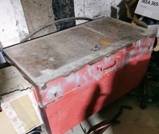 Site Tool box, two locks,swivel castor wheels.New Set of 3 keys for each lock