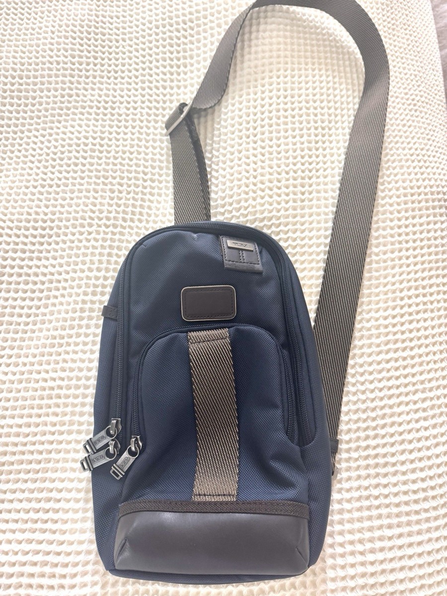 Tumi mens cross body bag Front Pack navy | eBay