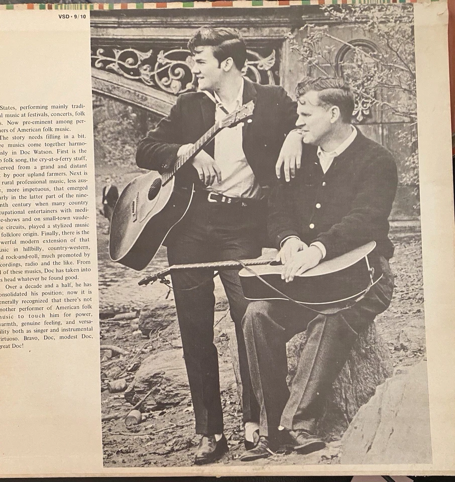 Doc Watson Ft Merle Watson/Doc Watson On Stage - 12" 2 LP/ Folk/ Bluegrass Vinyl - Image 4 of 4