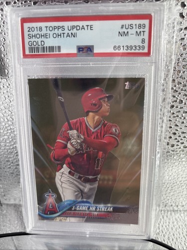 2018 Topps Update Series Highlights Checklist Shohei Ohtani #US189 Gold PSA 9 MT