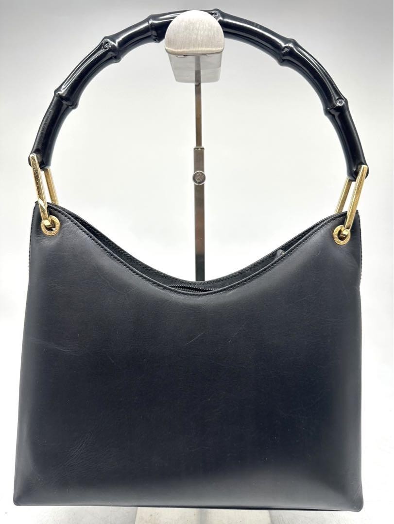 GUCCI Bamboo Leather Shoulder Bag for Women