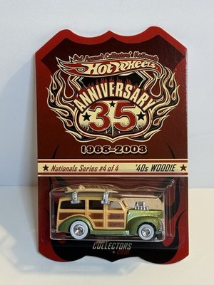 Hot Wheels 3rd Nationals 35th Anniversary '40s Woodie Green 1309