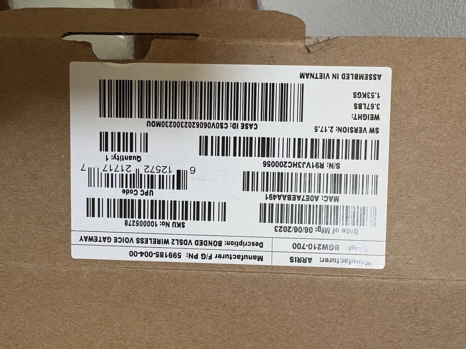 AT&T Arris BGW210-700 802.11b/g/n/ac 400mW Bonded VDSL2 Wireless Voice Gateway 4 - Image 3 of 3