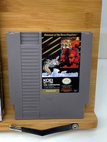 1989 Nintendo NES Game - Romance of the Three Kingdoms Box Sleeve Manual Insert