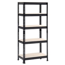 NEW! 750kg Heavy Duty 5 Tier Metal Storage Garage Shelving Racking