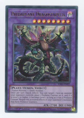 RA01-EN027 - Predaplant Dragostapelia - Ultra Rare - Effect Fusion Monster - Rar