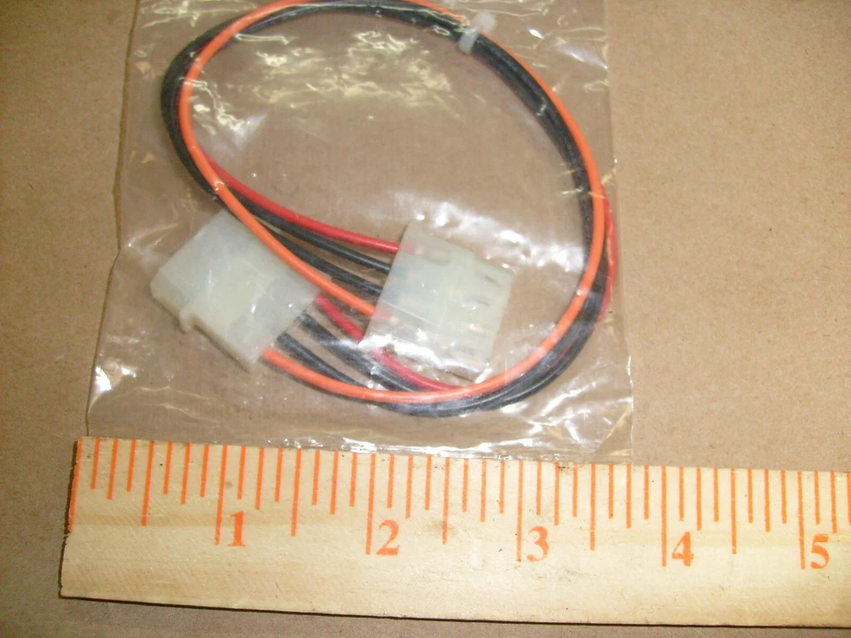 Commodore Disk Drive Internal Power Extension 4pin Male~Female Cable/Cord Radio  - Image 4 of 4