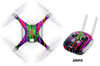 DJI Phantom Drone Wrap RC Quadcopter Decal Sticker Custom Skin Accessory  DRIPS