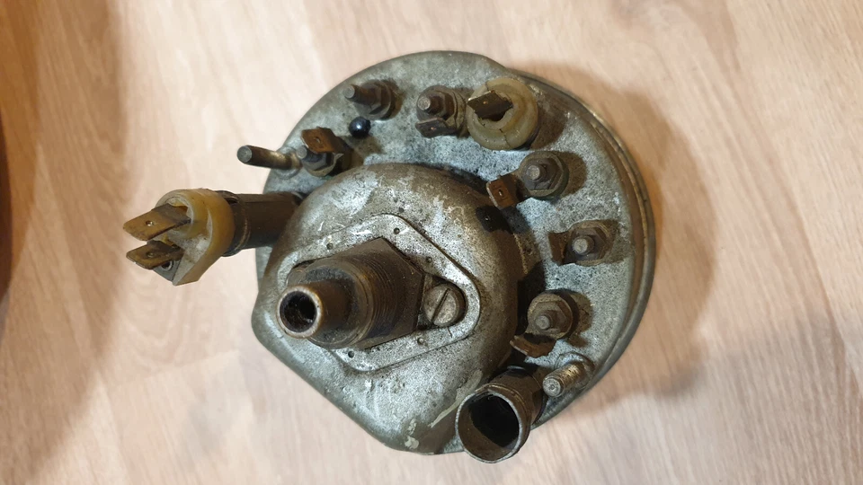 Jäger Oldtimer Tachometer 0- 120km/h  +Temperaturanzeige + Ölanzeige Tacho - Bild 2 von 2