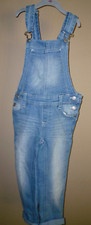 L.E.I Girl's Blue Denim Overalls size XS 72 Cotton 27 Polyester 1 Spandex.