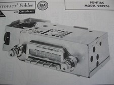 1959 Pontiac 988976 Super Deluxe Radio Photofact 1959 Pontiac 988976 Super Deluxe Radio Photofact