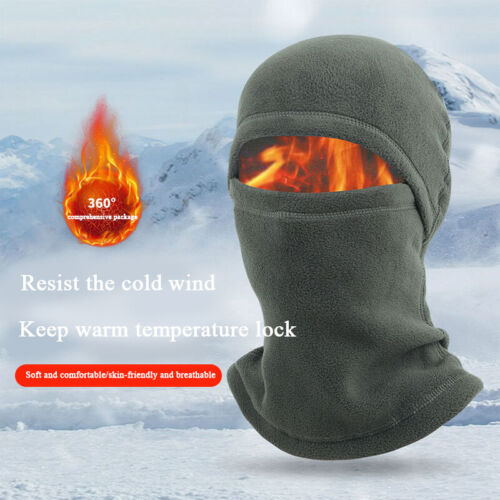 Unisex Fleece Full Face Mask Ski Warm Winter Cap Outdoor Beanie Hat Tactical Hat