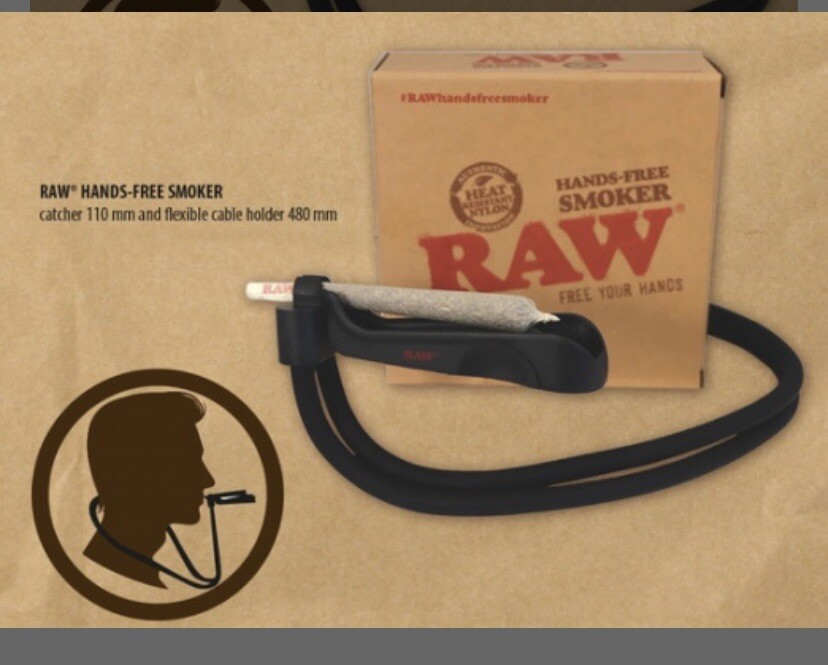 hands free cigarette holder RAW Hands Free Smoker Device + raw three tree cone case