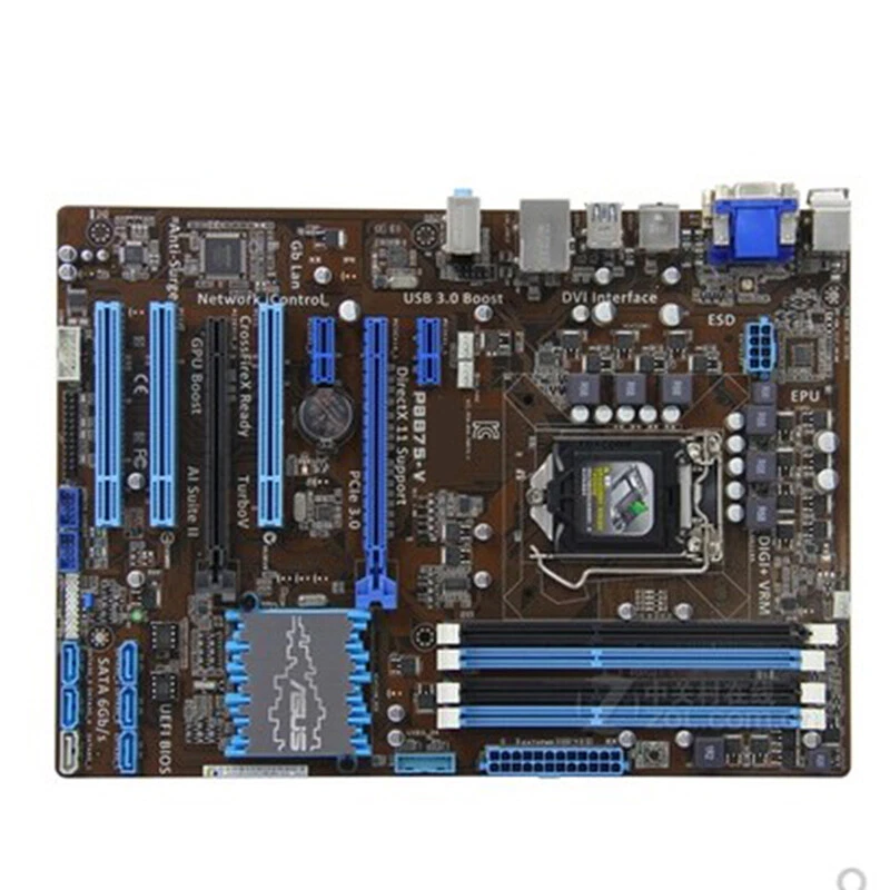 P8B75-V Motherboard ATX CPU i7/i5/i3 Intel B75 LGA 1155 Socket H2 32G For ASUS - Image 3 of 4
