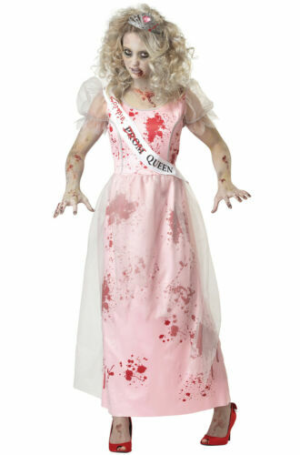 California Costumes Zombie Abschlussball-Königin Kostüm Für Mädchen – Inkl. Kleid, Handschuhe, Tiara, Schärpe