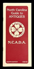 1989-1990 NCADA North Carolina Antiques Dealers Vintage Guide Booklet Directory