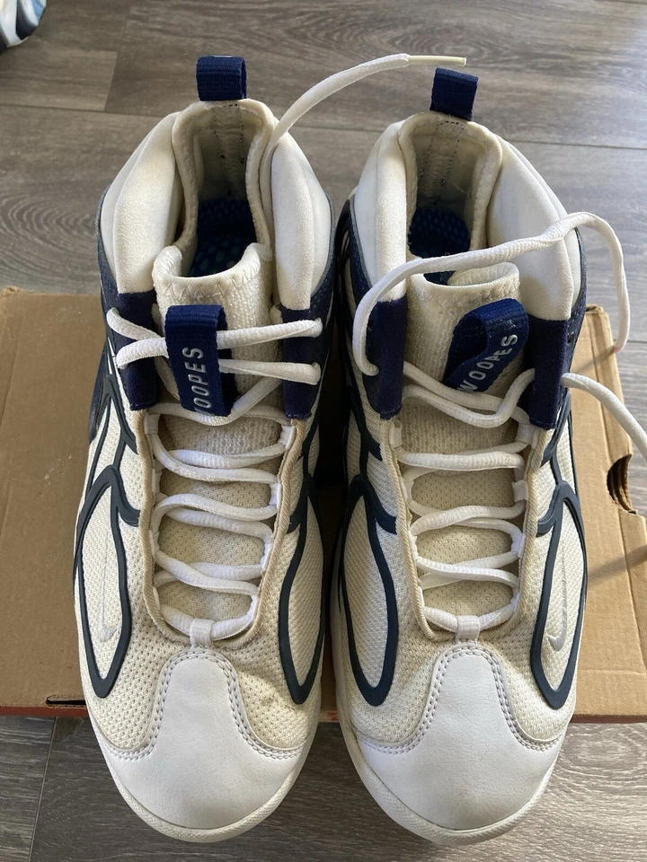 Air Tuned Swoopes 1999 Blanco Azul Marino Plata 11 Original 137038-101 De Colección WNBA  Foto 4 de 4