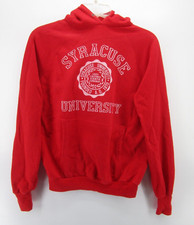 VINTAGE Syracuse Orange University Sweatshirt Men Medium Red 80s Healthknit 