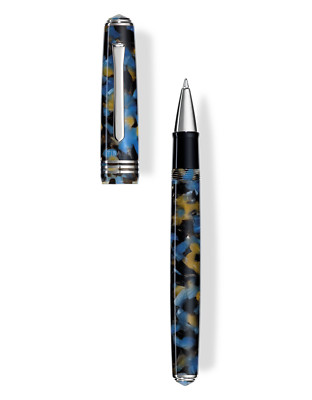 Tibaldi N60 Samarkand Blue Resin Rollerball Pen, Palladium Trim | eBay