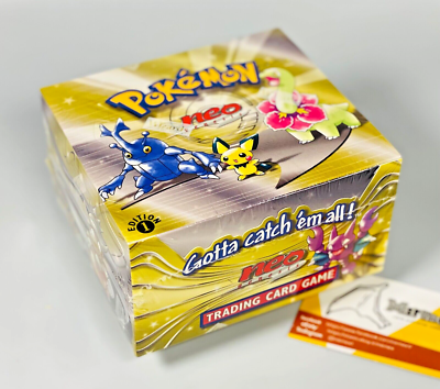 ポケモンカード英語版未開封BOX Neo genesis 1st edition Pokemon Neo Genesis 1st edition Booster Box English Sealed