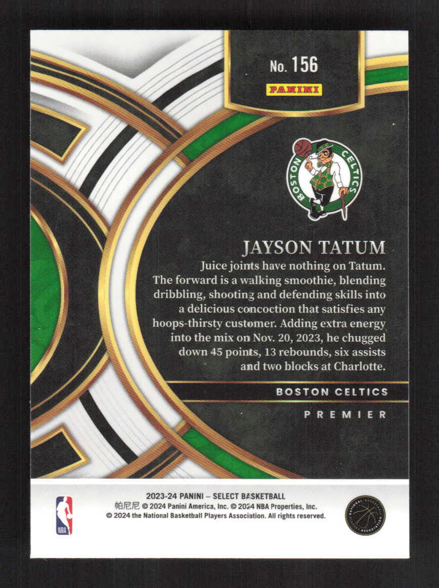 Jayson Tatum 2023-24 Panini Select Premier Boston Celtics