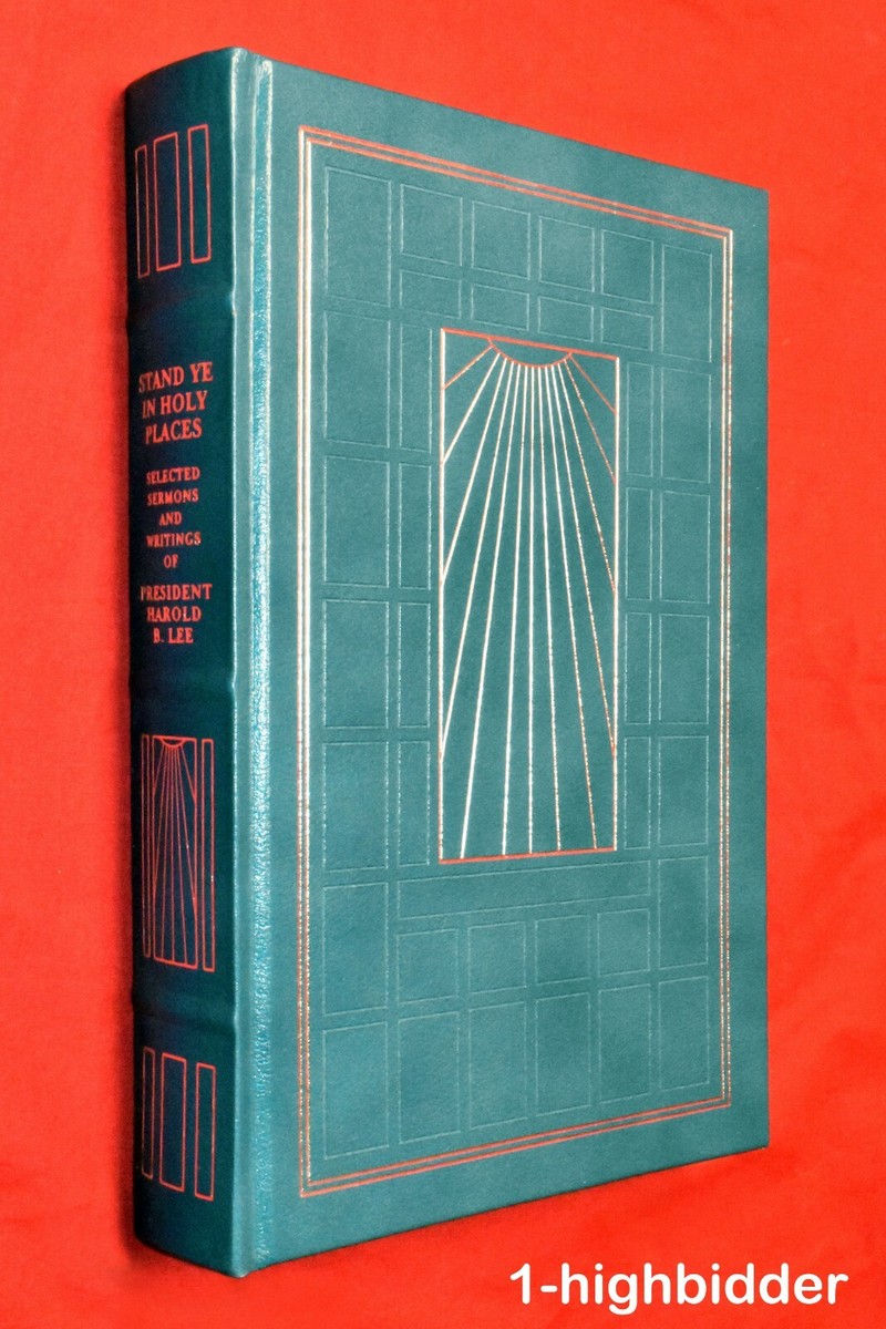 Stand Ye In Holy Places Harold B Lee 1995 LDS Green Leather