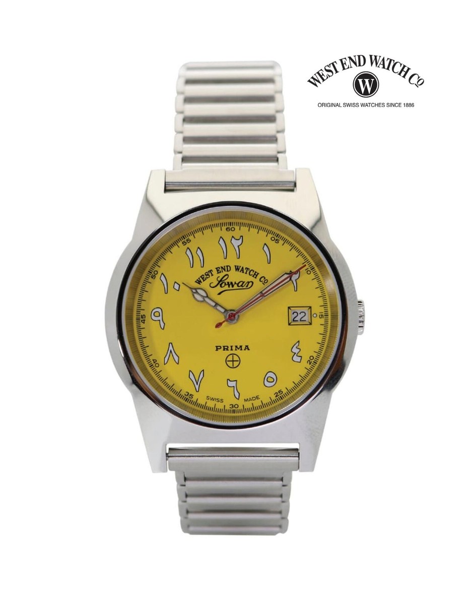 WEST END 6841.10.3371R Quartz Arabic Numbers Yellow Dial Watch | eBay
