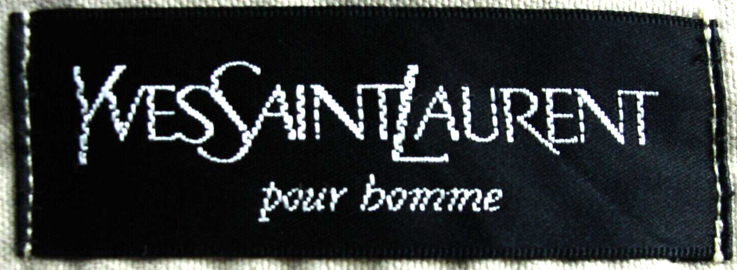 RARI PANTALONI CHINO SLIM DA UOMO CLASSICI DI LUSSO DI MARCA YVES SAINT LAURENT 36X34