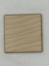 Custom Laser Cut Unfinished Square Shape Wood Cutouts