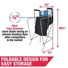Best Shot 2-Player 81 inch Foldable Arcade Basketball Game Pop a shot