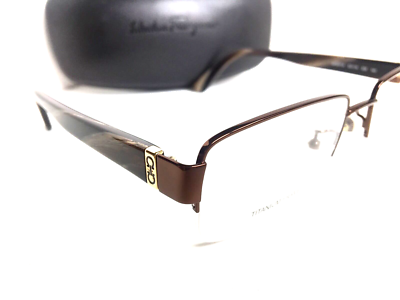 Salvatore Ferragamo SF 2511A SF2511A 208 55mm Brown Titanium Men's