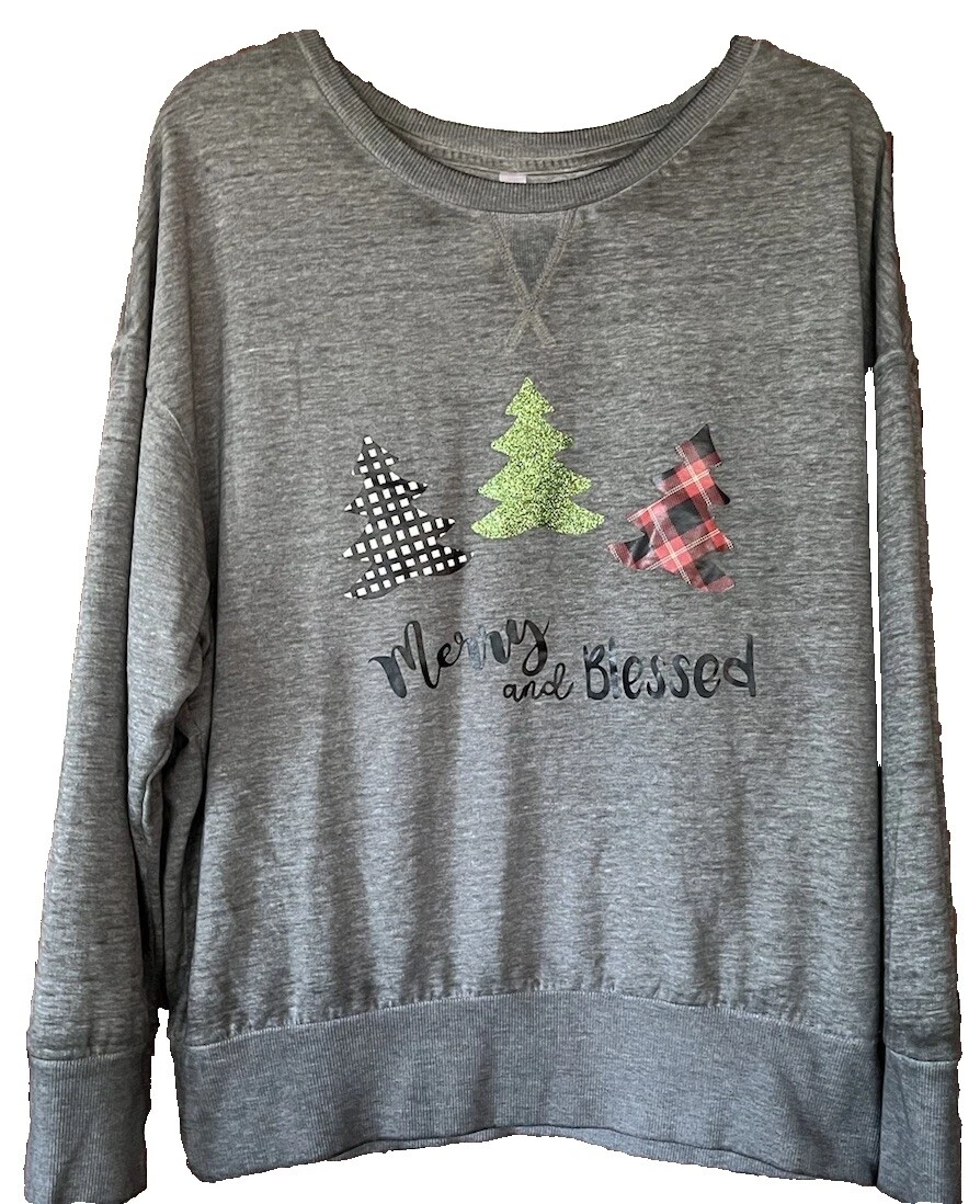 Tamaño Regular Xhilaration sudaderas de mezcla de algodón para mujeres