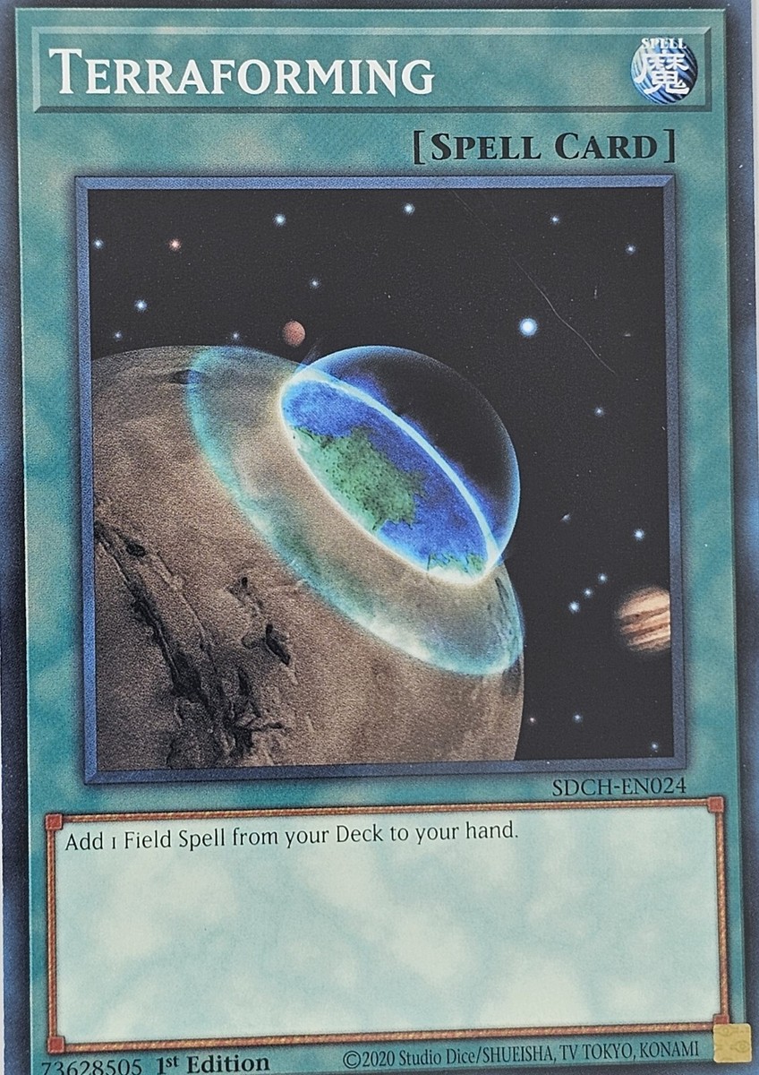 yugioh spell card template A958 YUGIOH SPELL CARD TERRAFORMING SDCH-EN024