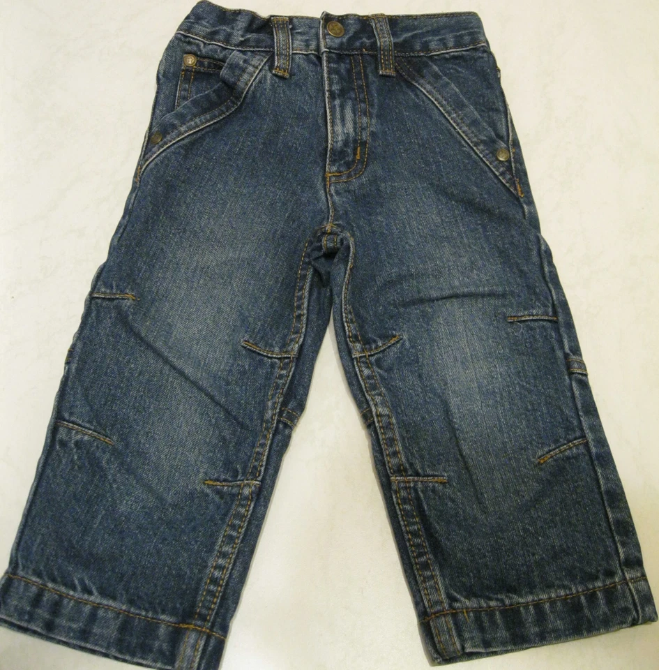 Ungefütterte blaue Jeans für Jungen (oder Mädchen) von Impidimpi in Größe 80