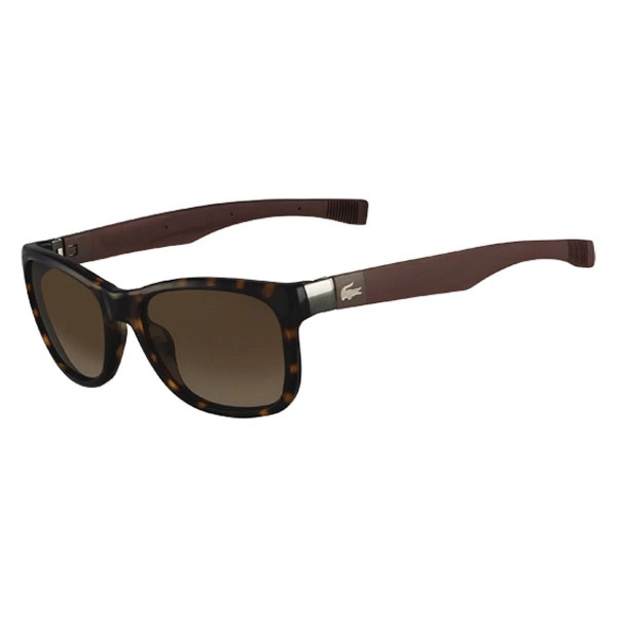 New Lacoste L900S 002 Matte Onyx Sunglasses with Brown Lenses 56/17/150 Lacoste L6029S N 210 Square Transparent Brown Sunglasses  main image 2