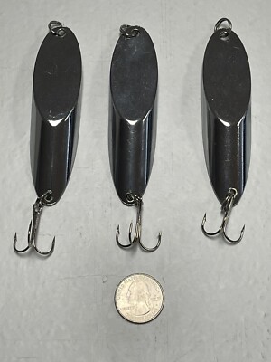 5-Pack Of Kastmaster Style Fishing Spoons - 1 Oz (28g) Silver Spoons For Trout, Bass & Saltwater