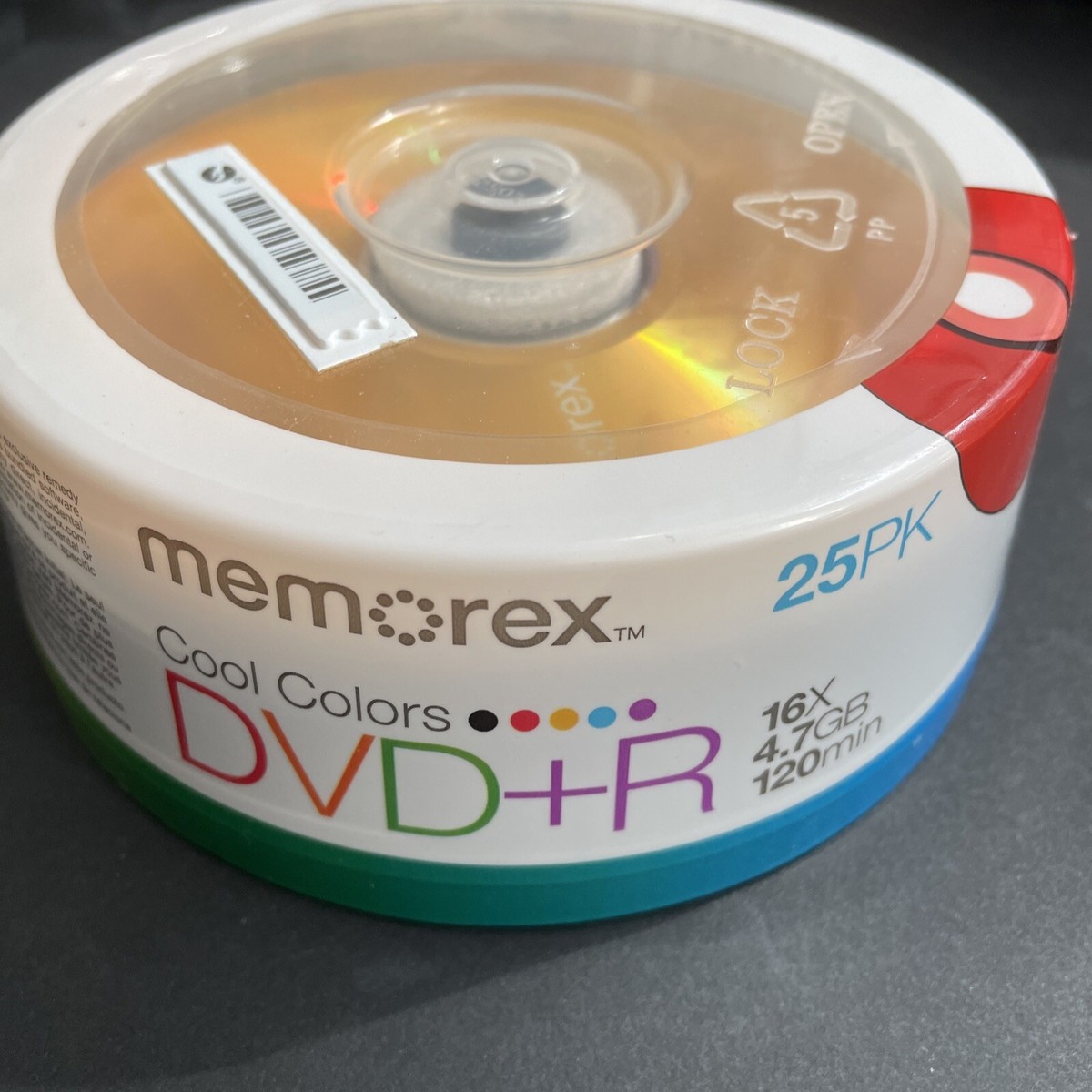 25 Memorex 16X Cool Colors DVD+R Media | eBay