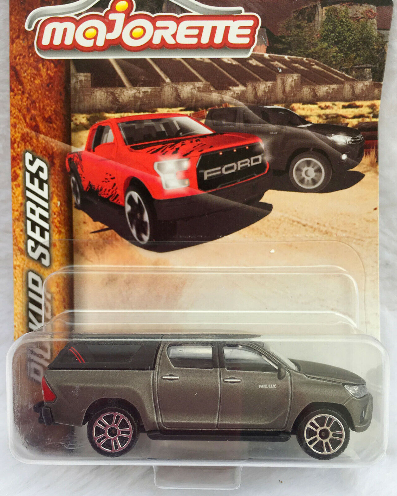 Majorette Toyota Hilux Revo Grey 1:58 (3 inches) 292K in Long Package