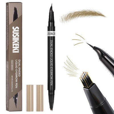 Blonde Color Dual-Ended Microblading Eyebrow Pencil for Women, 2 in 1 Liquid ...