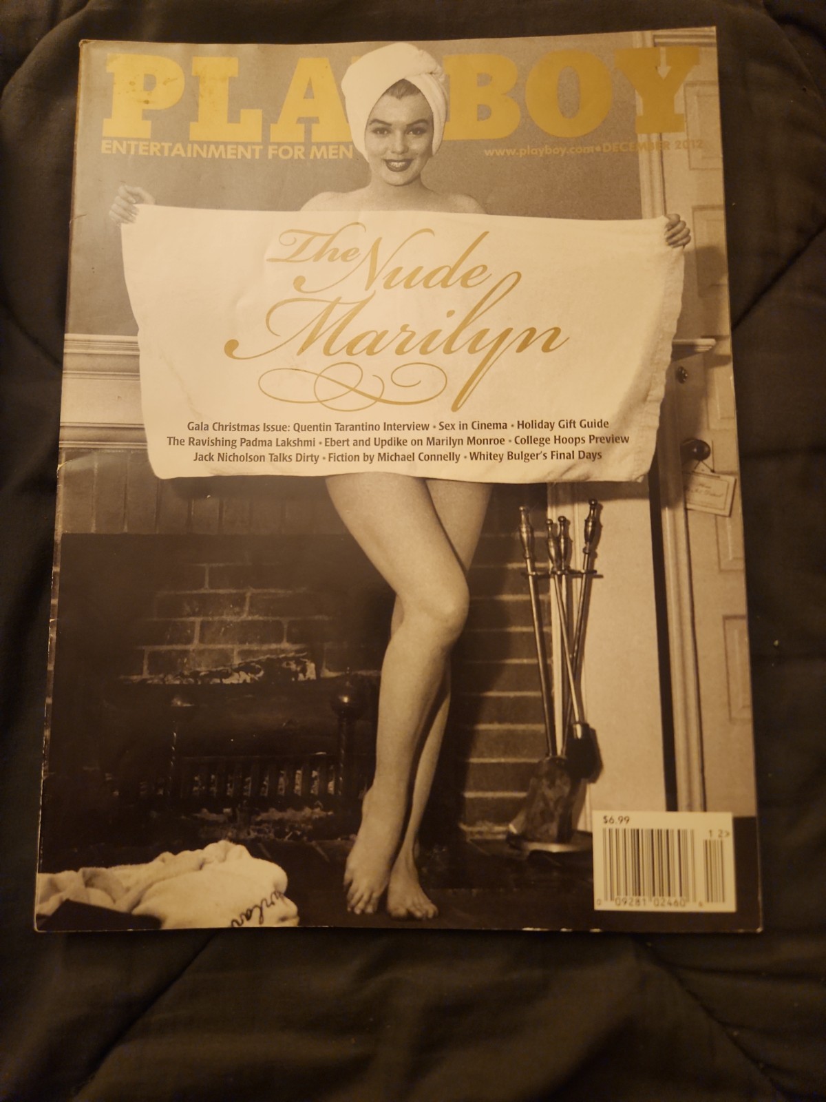 VTG Playboy Magazine December 2012 The Nude Marilyn Tarantino Interview VG