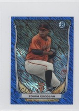 2014 Bowman Scout Top 5 Prospects Mini Chrome Refractors Blue Edwin Escobar 0g4